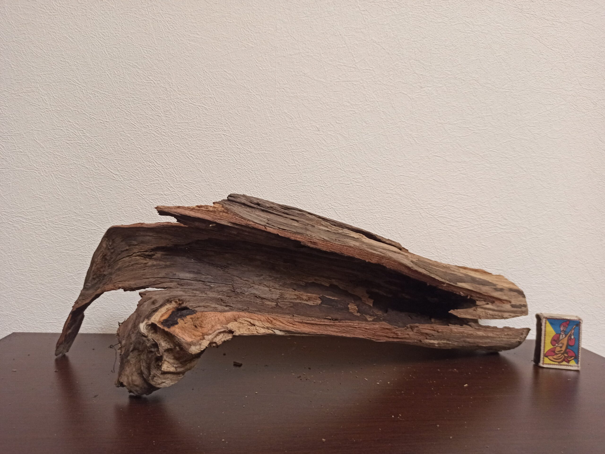 Коряга декор для акваріума # 96. Черешня. Ціна 365 грн. Наскрізна. Грот.